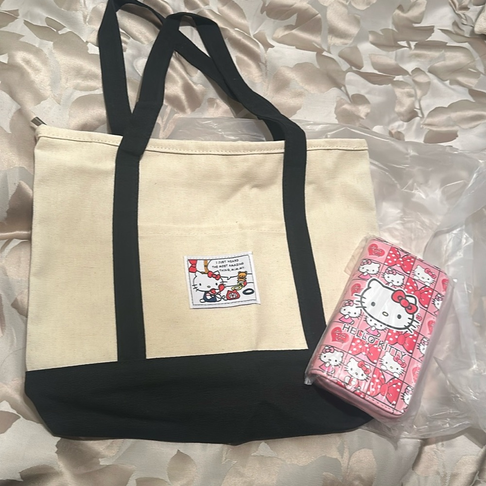 Hello Kitty Tote and wallet